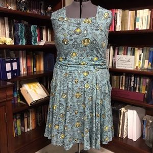 Hot air ballon swing dress w/belt NWOT